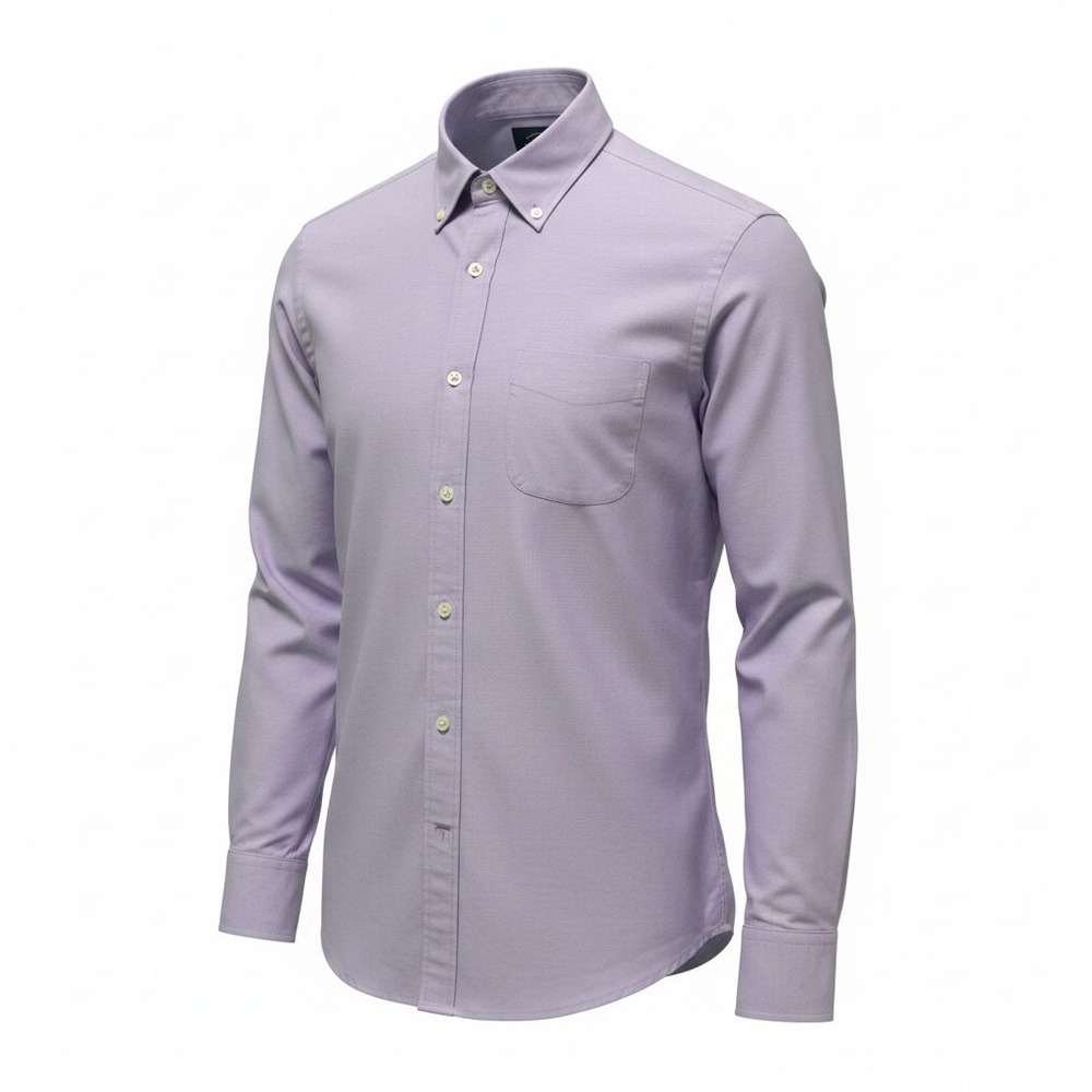 Button Down Shirt Charles Tyrwhitt Medium Mens Lavender Slim Fit Oxford